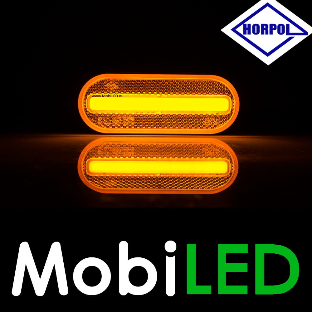 HORPOL Horpol Side marking oval amber NEON look E-mark