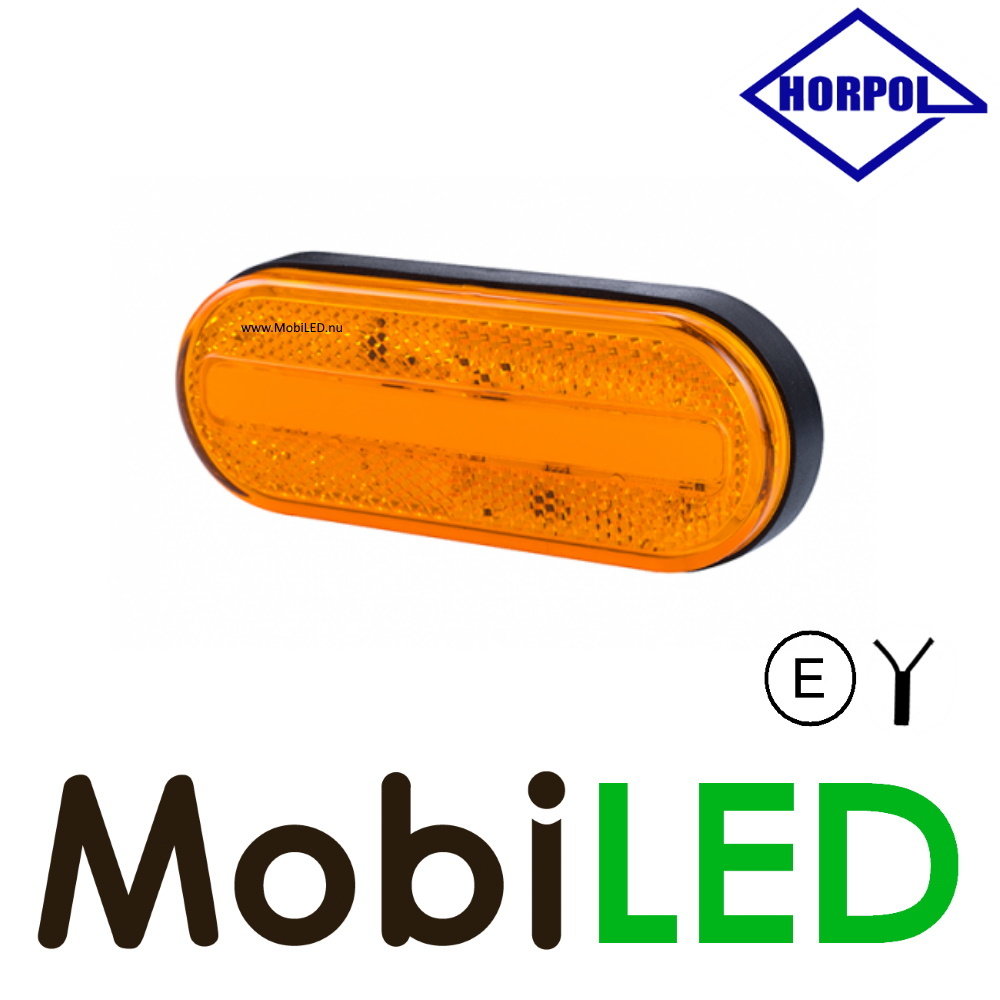 HORPOL Horpol Side marking oval amber NEON look E-mark