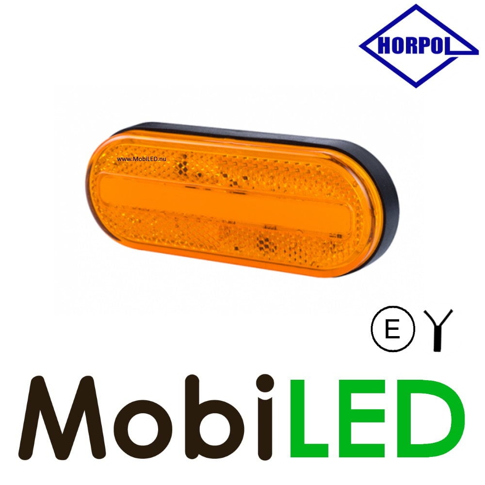 HORPOL Horpol Zijmarkering amber ovaal NEON look E-keur