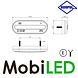 HORPOL Horpol Marquage latéral rouge ovale NEON look E-marque HORPOL Horpol Marquage latéral rouge ovale NEON look E-marque
