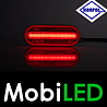 HORPOL Horpol Zijmarkering rood ovaal NEON look E-keur HORPOL Horpol Zijmarkering rood ovaal NEON look E-keur