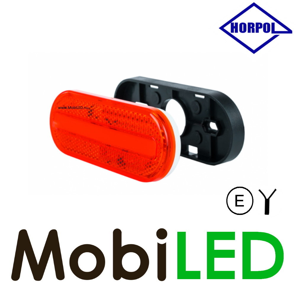 HORPOL Horpol side marking oval red Neon E-mark
