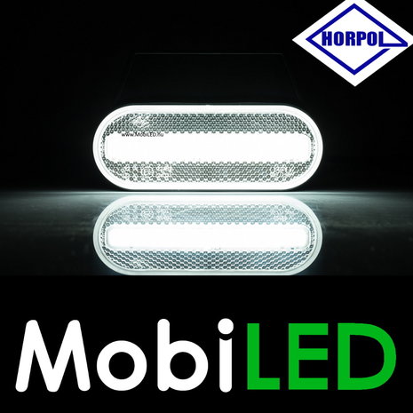 HORPOL Horpol Side marking oval white NEON look E-mark