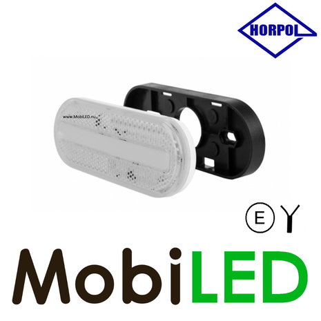 HORPOL Horpol marquage latéral ovale blanc Neon E-mark HORPOL Horpol marquage latéral ovale blanc Neon E-mark