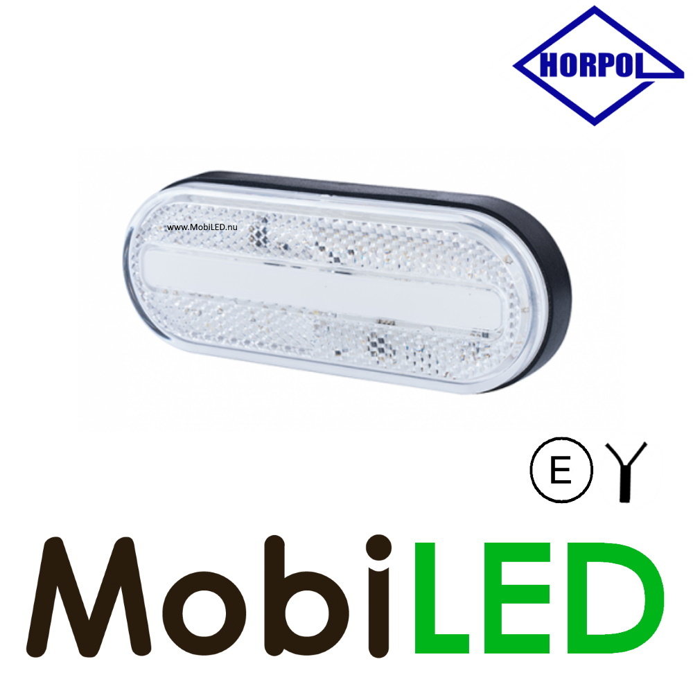 HORPOL Horpol marquage latéral ovale blanc Neon E-mark