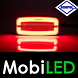 HORPOL Horpol Marquage latéral rouge rectangulaire NEON look E-marque HORPOL Horpol Marquage latéral rouge rectangulaire NEON look E-marque