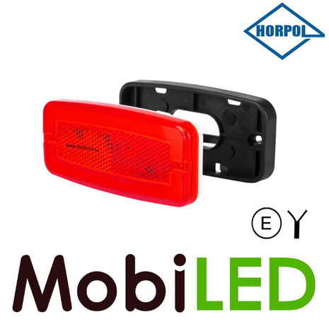 HORPOL Horpol Zijmarkering rood rechthoekig NEON look E-keur HORPOL Horpol Zijmarkering rood rechthoekig NEON look E-keur