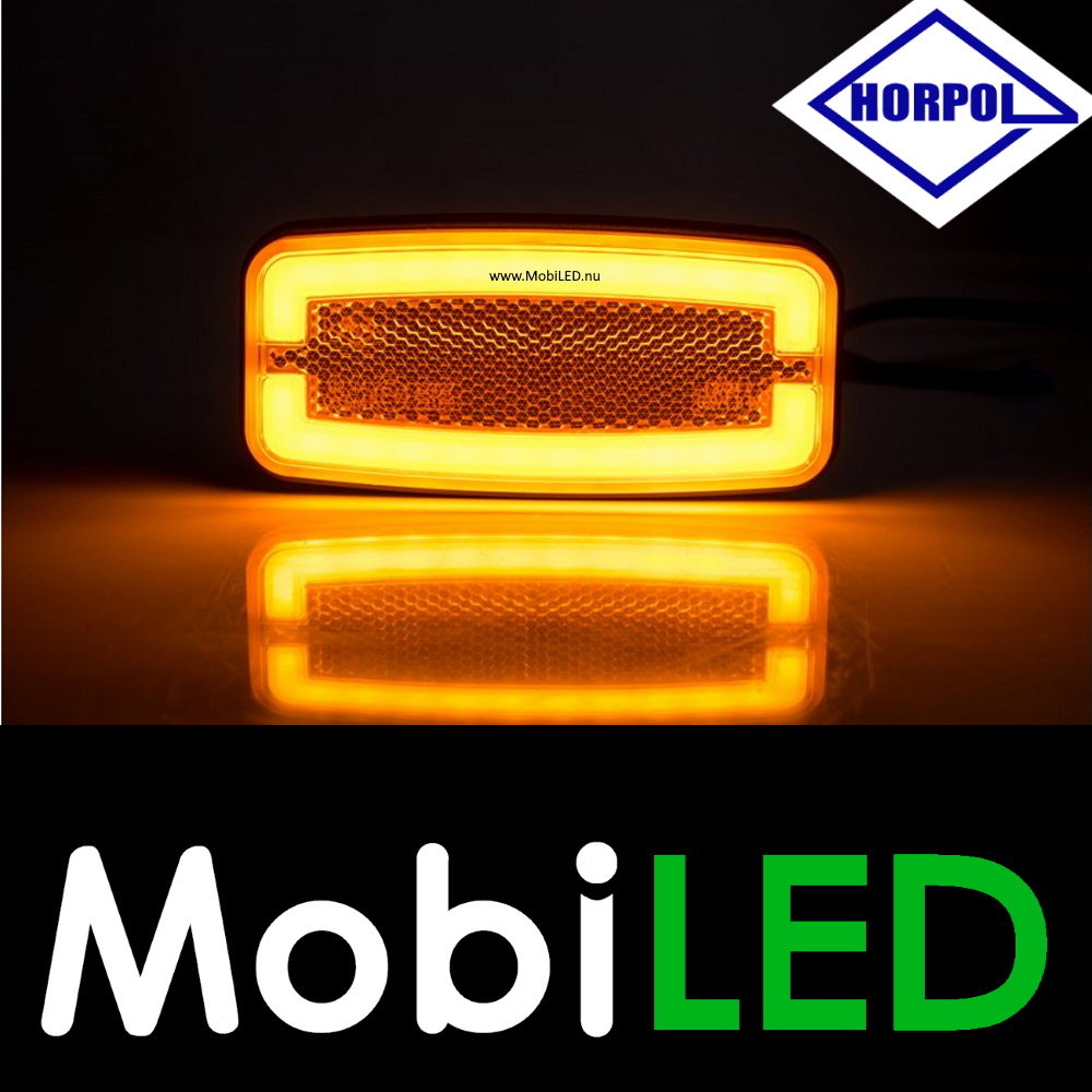 HORPOL Horpol Zijmarkering amber rechthoekig NEON look E-keur HORPOL Horpol Zijmarkering amber rechthoekig NEON look E-keur