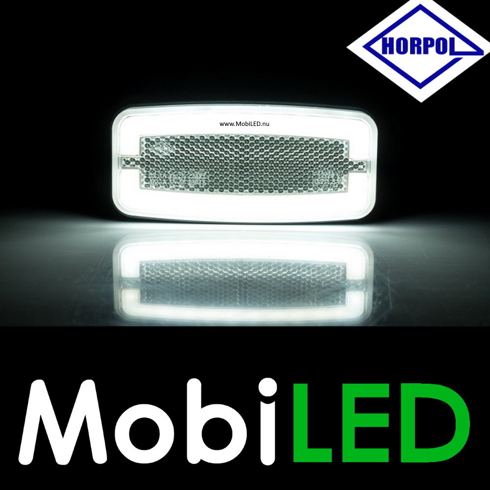 HORPOL Horpol Side marking rectangular white NEON look E-mark