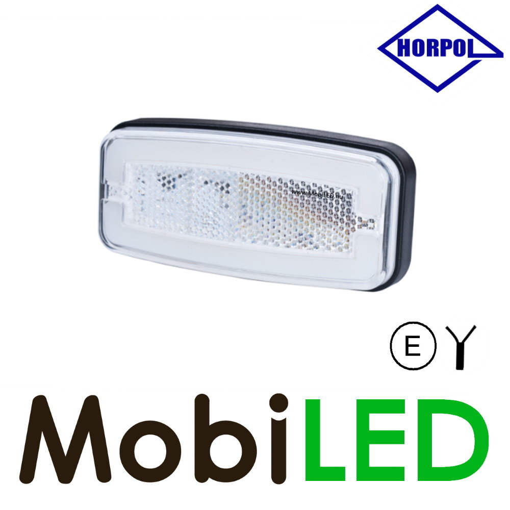 HORPOL Horpol Side marking rectangular white NEON look E-mark