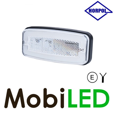 HORPOL Horpol Side marking rectangular white NEON look E-mark