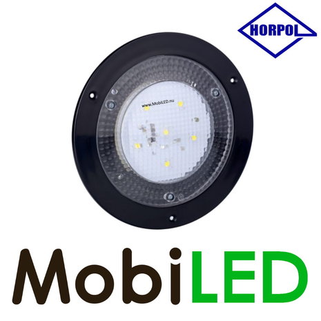 HORPOL Horpol Ronde interieurverlichting zwart inbouw-model 12-24 volt