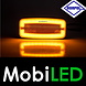 HORPOL Horpol zijmarkering rechthoekig neon ondermontage amber E-keur HORPOL Horpol zijmarkering rechthoekig neon ondermontage amber E-keur