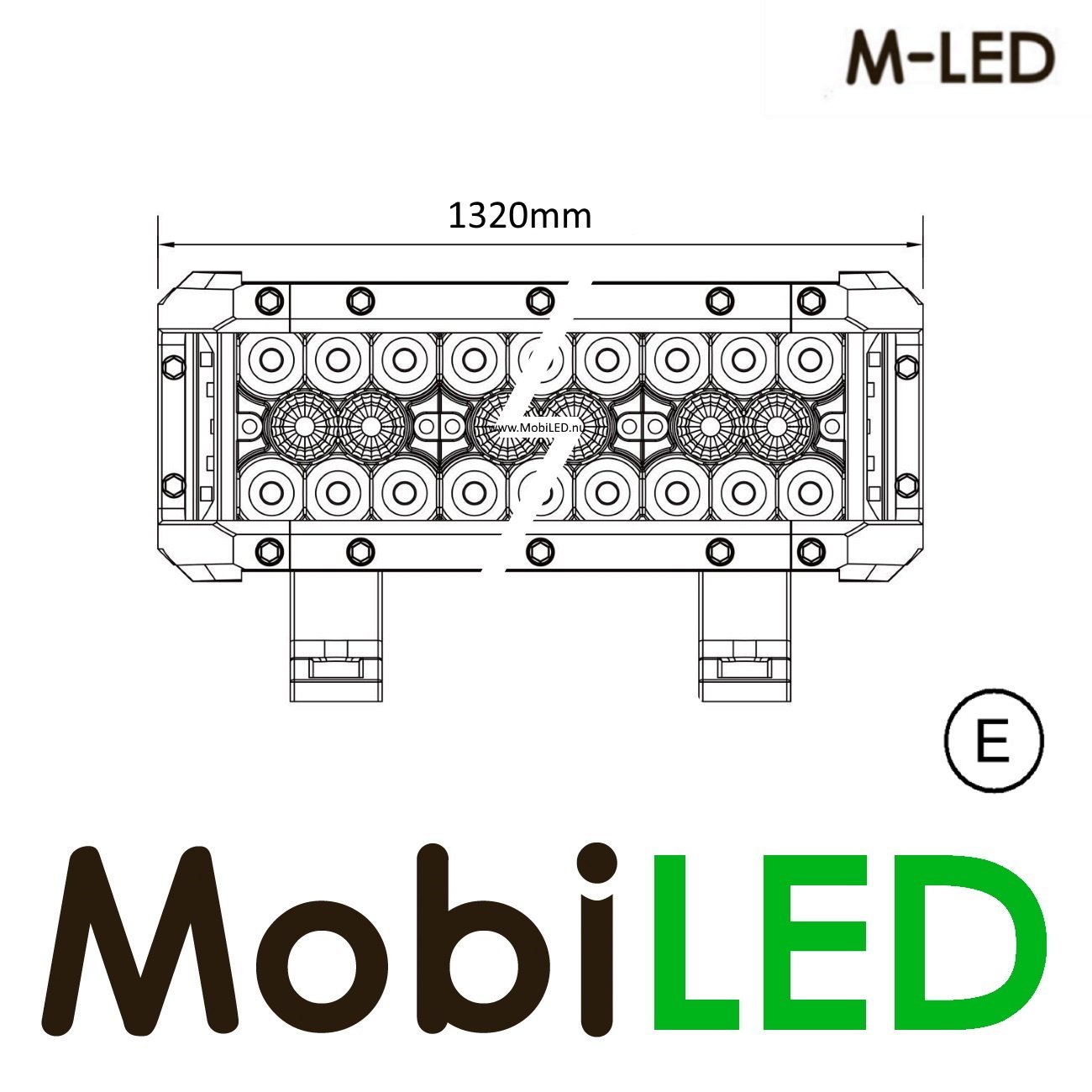 M-LED 51.5 pouces Side Shooter led light bar