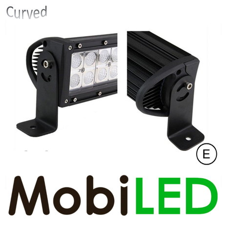 Gebogen light bar 180 watt combi straal