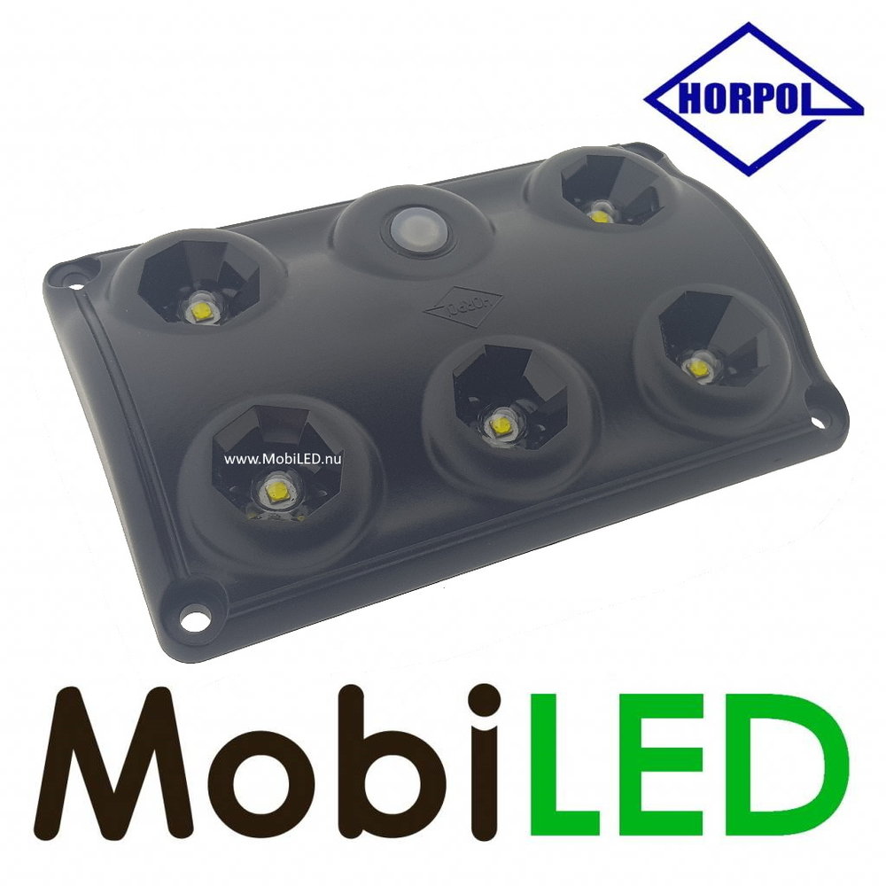 HORPOL Black interior lighting with switch and dimming setting 12-24 volts
