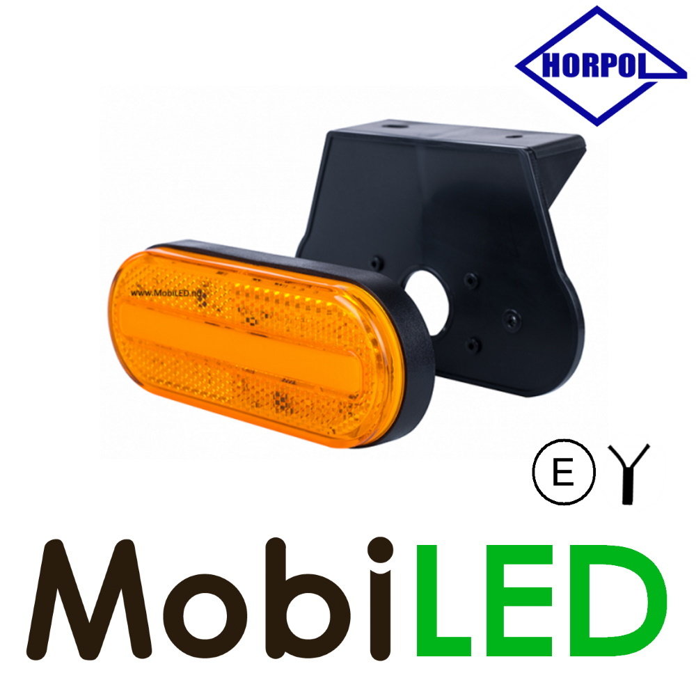 HORPOL Horpol Side marking oval with holder amber NEON look E-mark