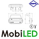 HORPOL Horpol Zijmarkering amber ovaal met houder NEON look E-keur HORPOL Horpol Zijmarkering amber ovaal met houder NEON look E-keur