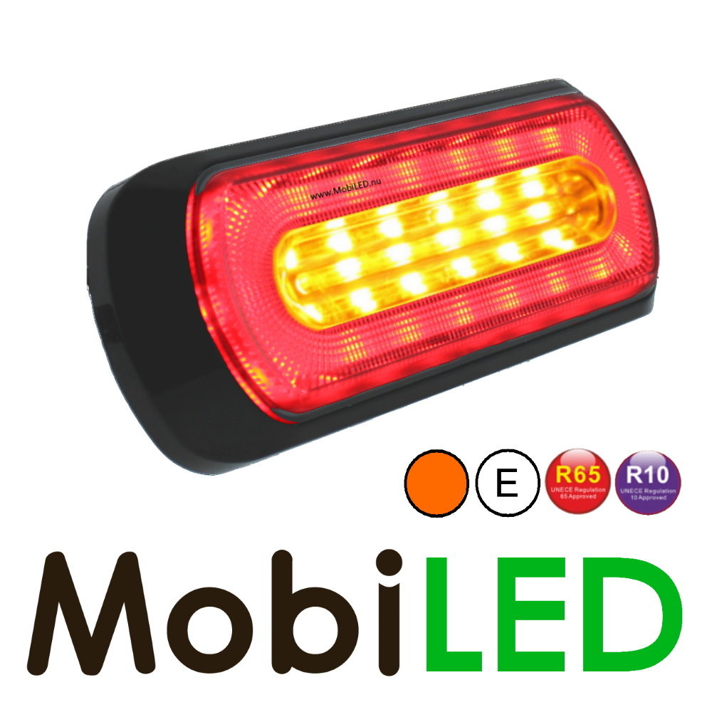 Halo flasher with tail light E-mark