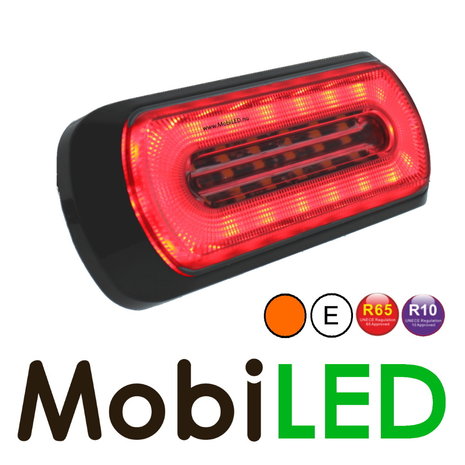 Halo flasher with tail light E-mark