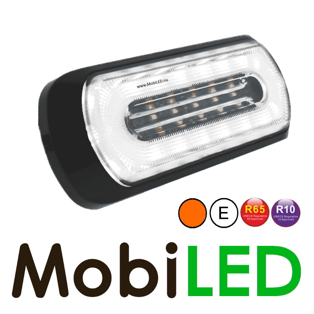 Halo flasher with reversing light E-mark