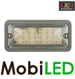 LED autolamps Interior lighting Flat Rectangle 12V Gray