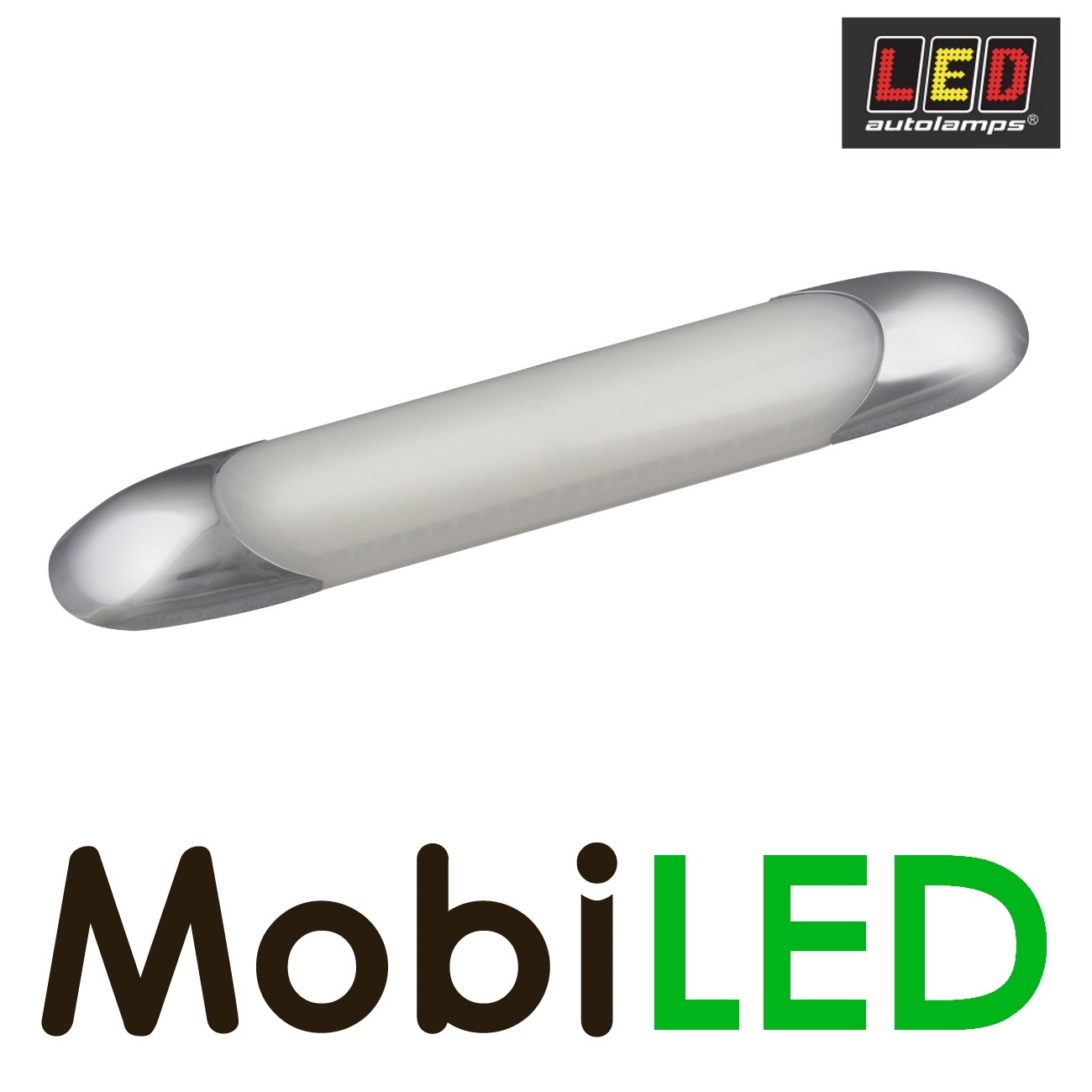 LED autolamps Éclairage intérieur Opale 150 mm 12 volt Chrome