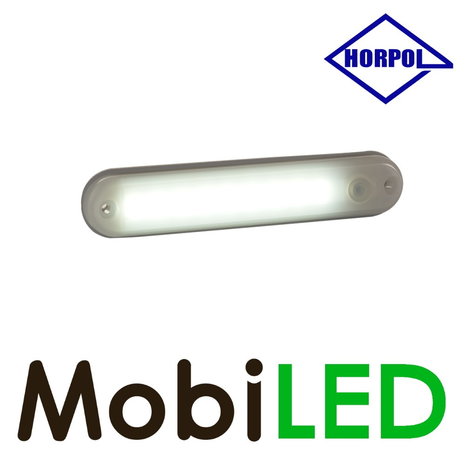 HORPOL Éclairage intérieur opale blanc 12-24 volts avec interrupteur HORPOL Éclairage intérieur opale blanc 12-24 volts avec interrupteur