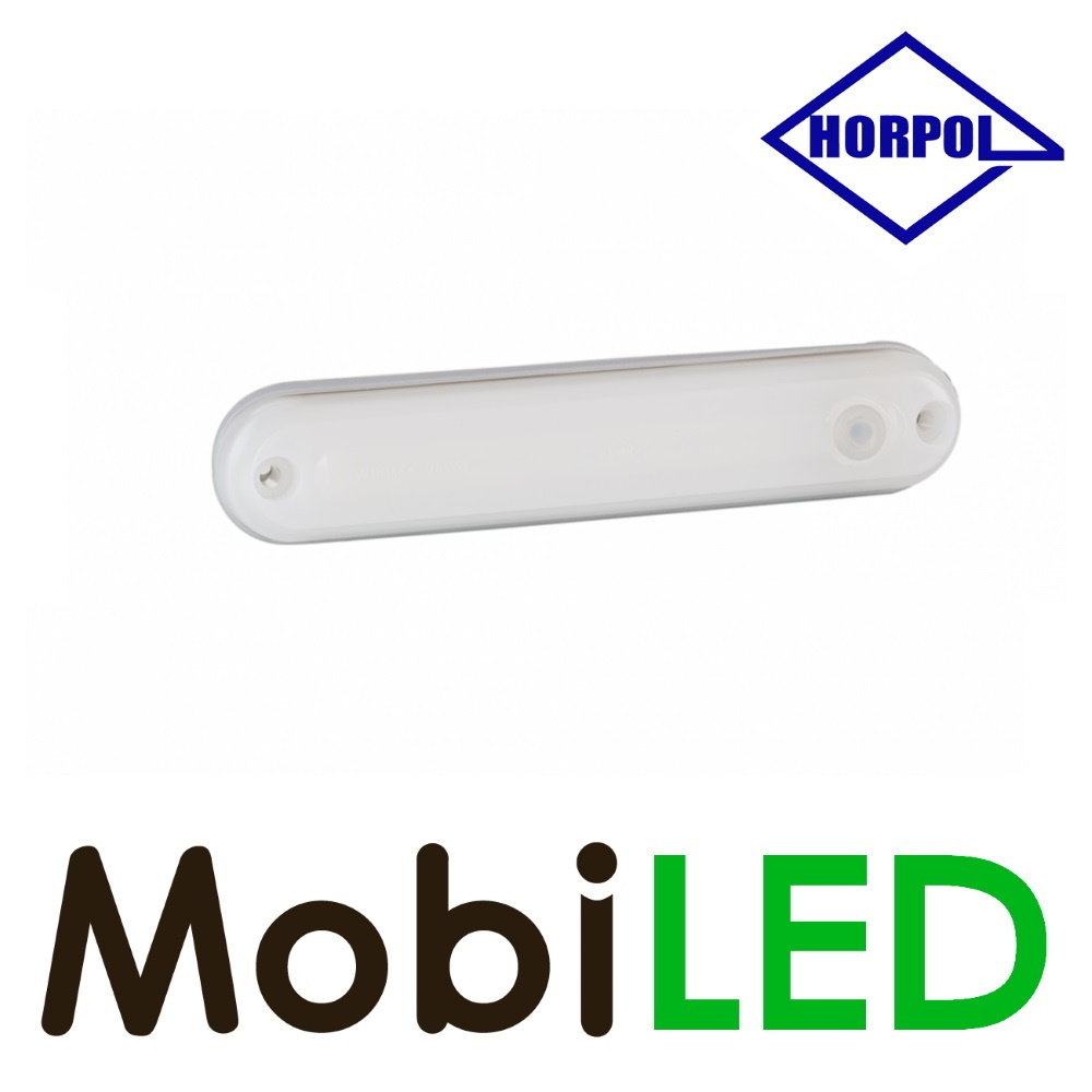 HORPOL Éclairage intérieur opale blanc 12-24 volts avec interrupteur HORPOL Éclairage intérieur opale blanc 12-24 volts avec interrupteur