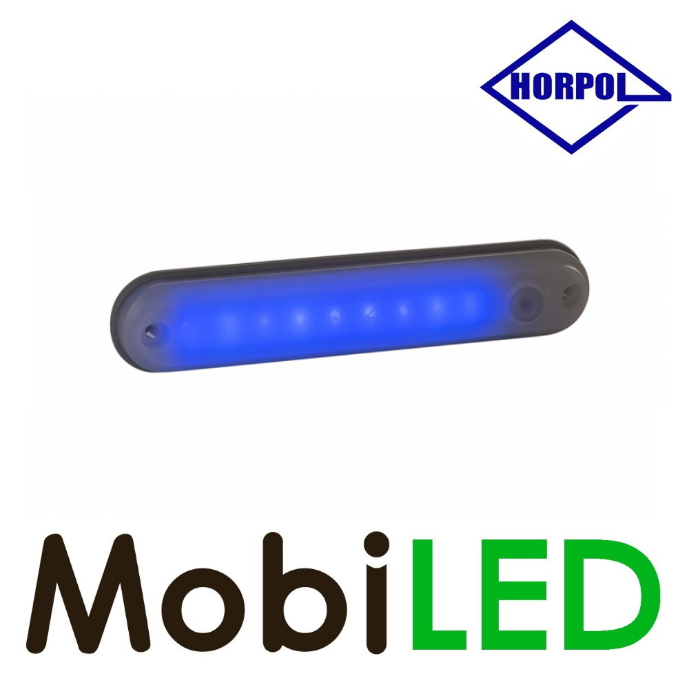 HORPOL Interior lighting opal blue 12-24 volts with switch