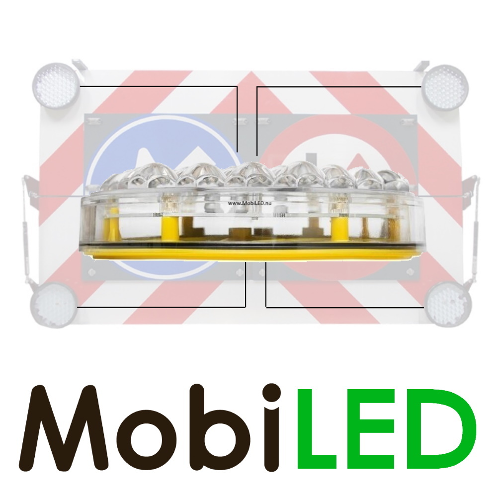 M-LED M-LED Flitser 150mm (12-24 VOLT) geprogrammeerd voor actieraam