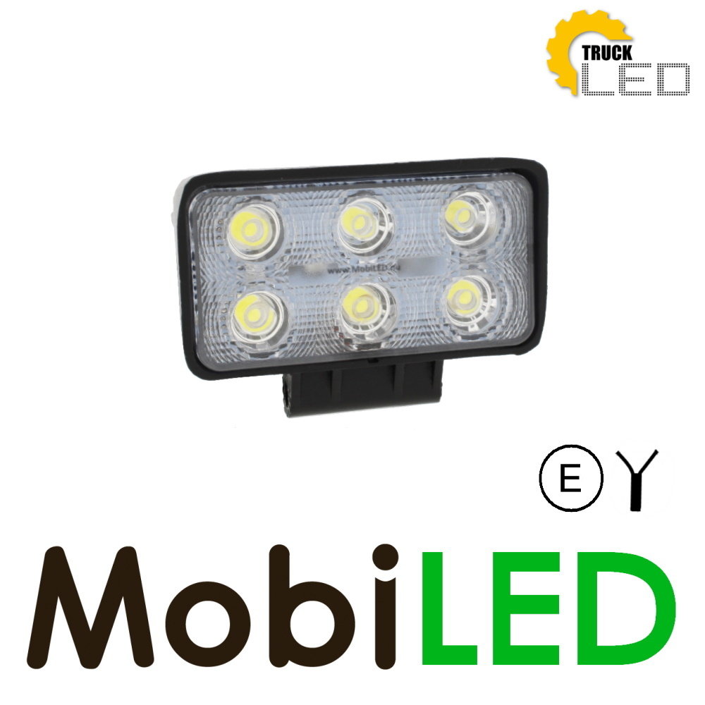 TruckLED Werklamp rechthoekig 18W multivoltage