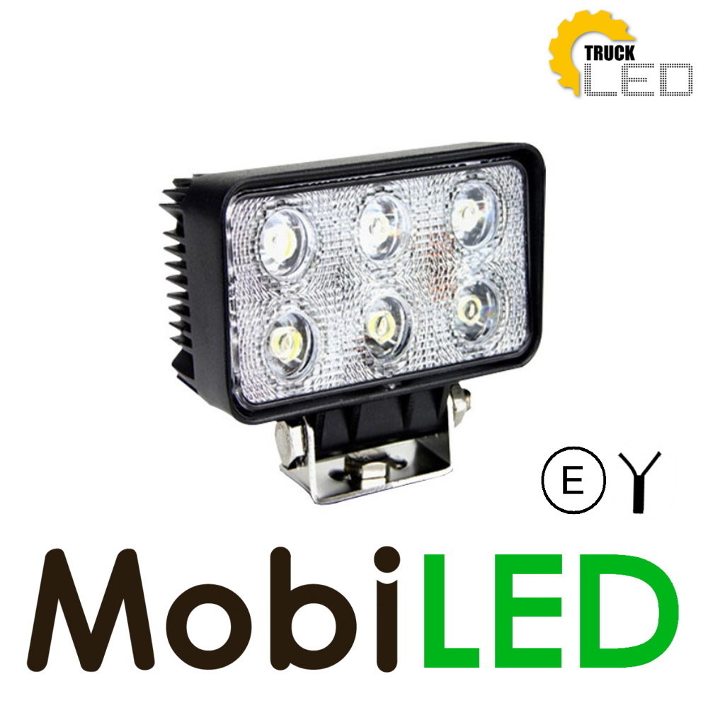 TruckLED Work light rectangular 18W multivoltage