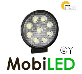 TruckLED Lampe de travail 27W ronde TruckLED Lampe de travail 27W ronde