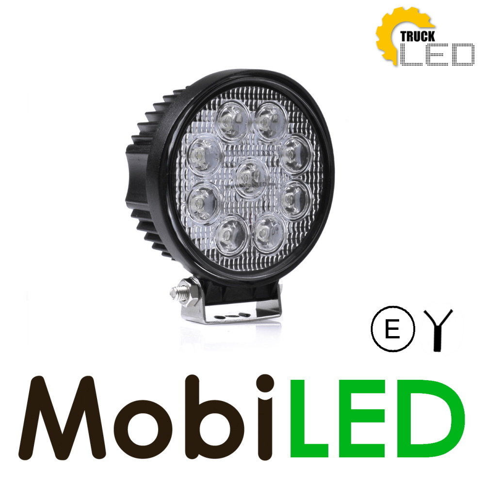 TruckLED Work lamp 27W round E-mark