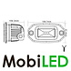 Floodlight single 20W flush mount