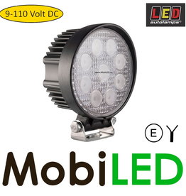 LED autolamps Heftruck Werklamp 10-110 volt DC 27 watt rond