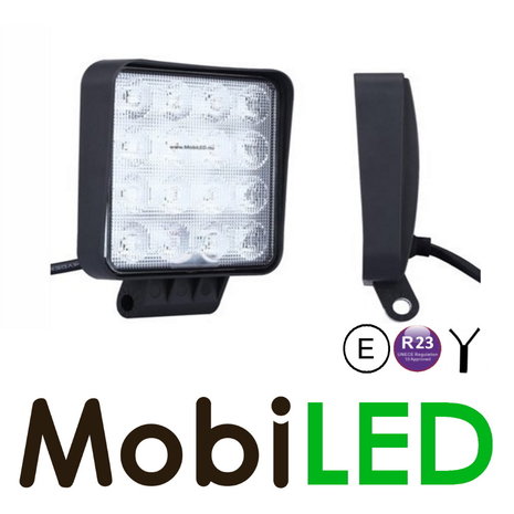 Grafeen achteruitrijlamp 16W vierkant Grafeen achteruitrijlamp 16W vierkant