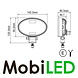 Grafeen werklamp 24W  ovaal E-keur