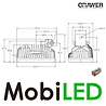 Crawer Crawer work lamp 50W oval Crawer Crawer work lamp 50W oval
