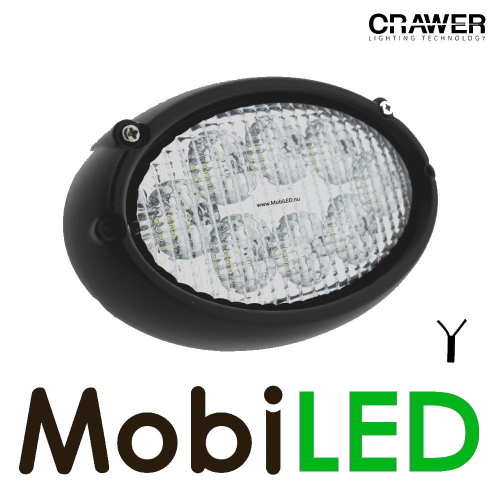 Crawer Crawer inbouw werklamp ovaal 40W Crawer Crawer inbouw werklamp ovaal 40W