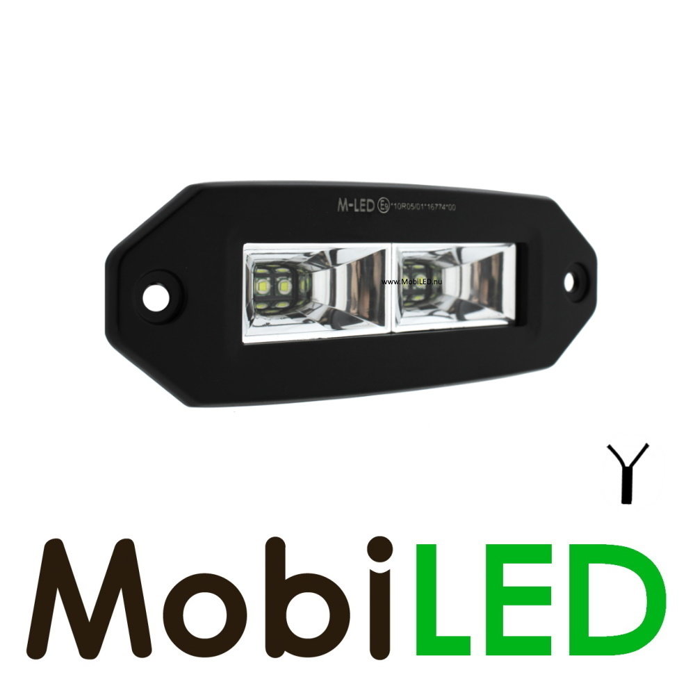 Floodlight double 40W flush mounting