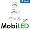Fristom Fristom zijmarkering 2 kleurig hangend wit/rood ovaal