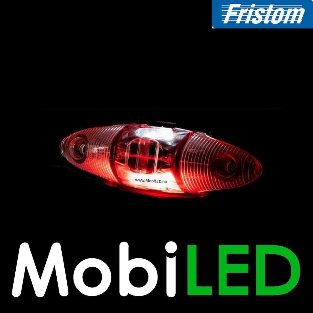 Fristom Fristom zijmarkering 2 kleurig ovaal rood/wit