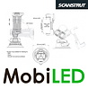 Scanstrut Telefoonhouder zuignap basis