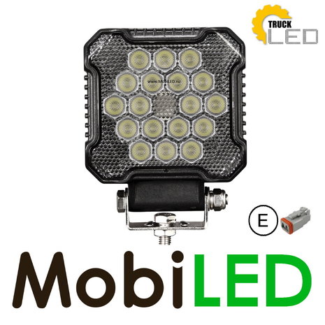 TruckLED Wor light 26W edgeless E-mark DT connector TruckLED Wor light 26W edgeless E-mark DT connector