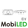 Aanhanger Trailer Achterlicht ovaal 5 functies links E-keur