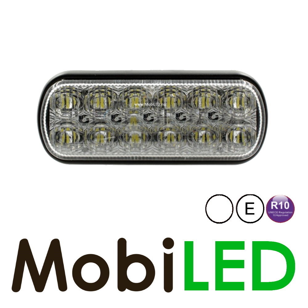 Flasher compact 12 LEDs white