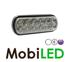 Flitser compact 12 leds wit Flitser compact 12 leds wit