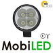 TruckLED Lampe de travail projecteur à faisceau large 14W ronde mini TruckLED Lampe de travail projecteur à faisceau large 14W ronde mini